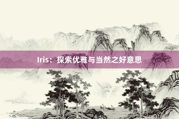 Iris：探索优雅与当然之好意思